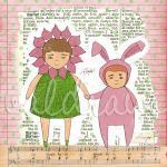 Children's art print Sister..