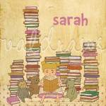 Girl reading to stuffed ani..
