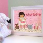Kids wall art Girl's person..