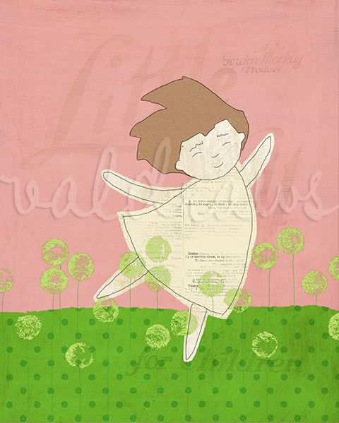 Dancing girl art print Dance 8 x 10 print